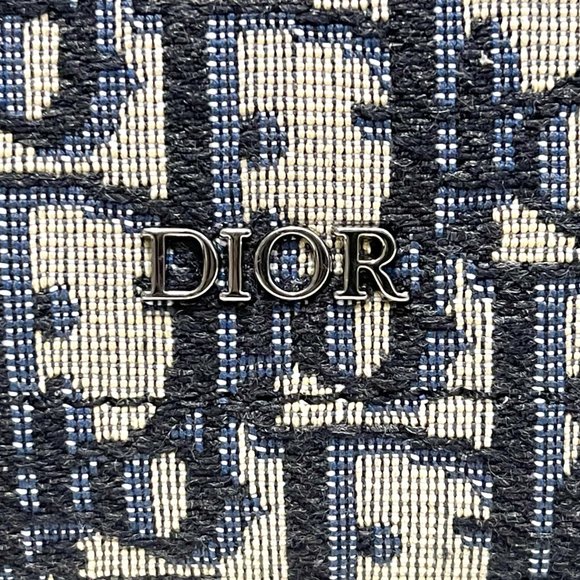 Christian Dior Saddle Tote Bag Beige and Black Dior Oblique Jacquard - Picture 7 of 10